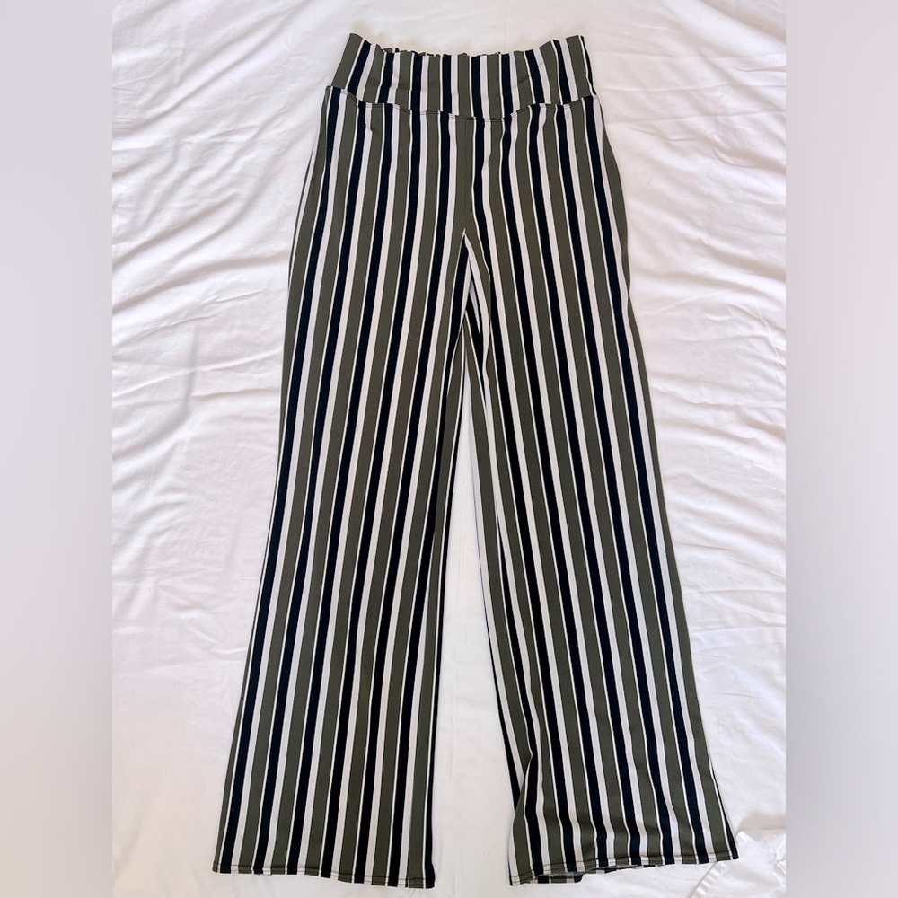 Express One Eleven Wide Leg Striped Pants Size S